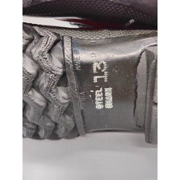 Iron Age Boots Mens 13 Black Rubber Slip Resist Sole Cushion Steel Shank‎ USA main image 6